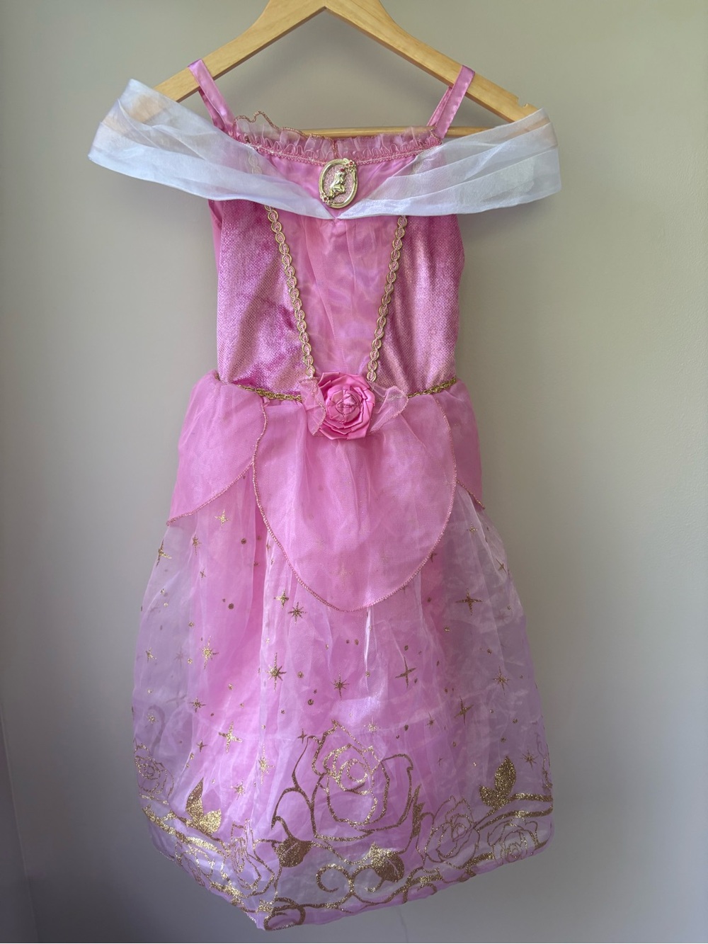 DISNEY STORE Aurora Princess Costume Dress Size 5-6